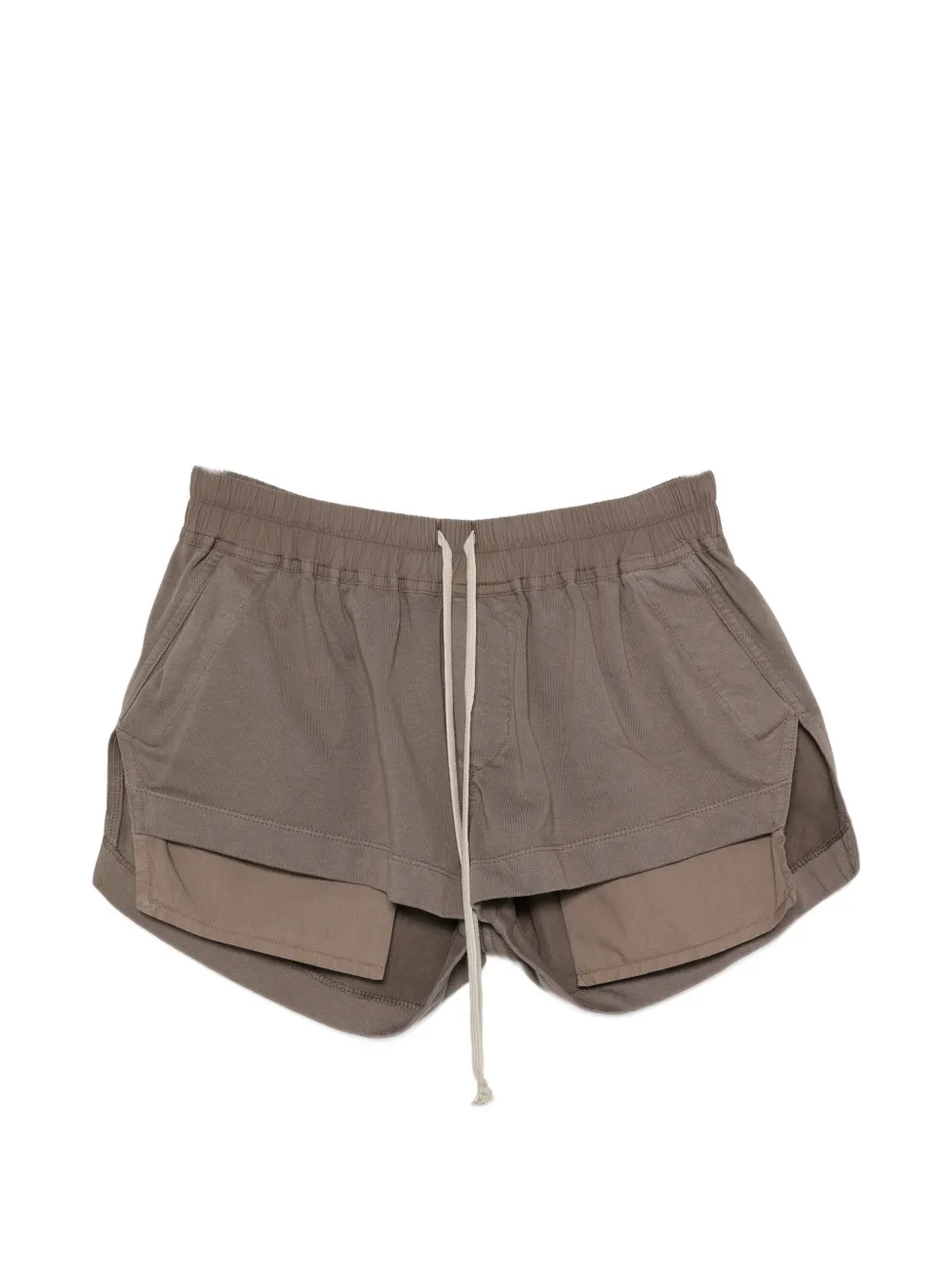 Rick Owens DRKSHDW drawstring layered-effect shorts - Marrone