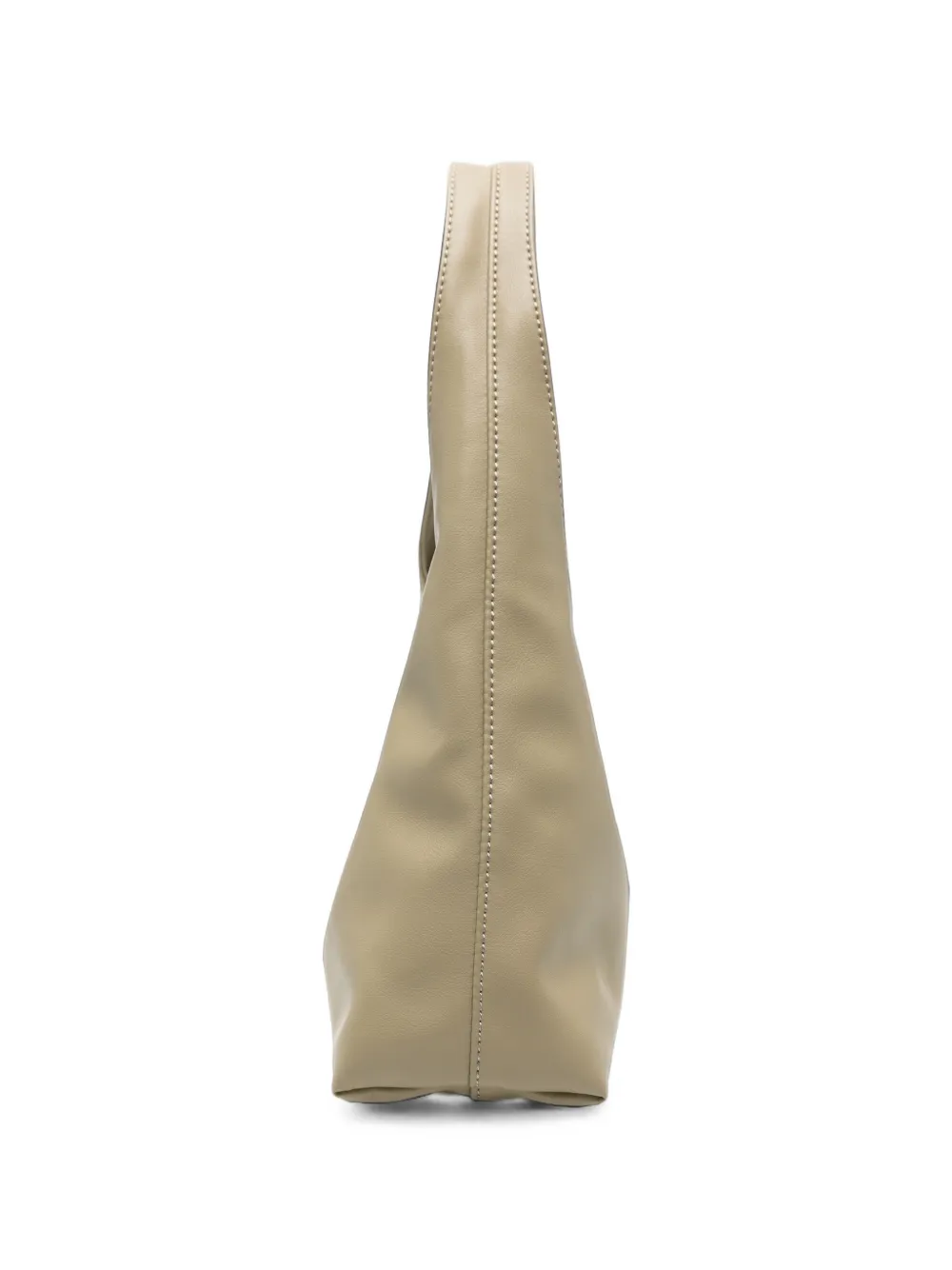 A.P.C. Leren shopper met logoprint Beige