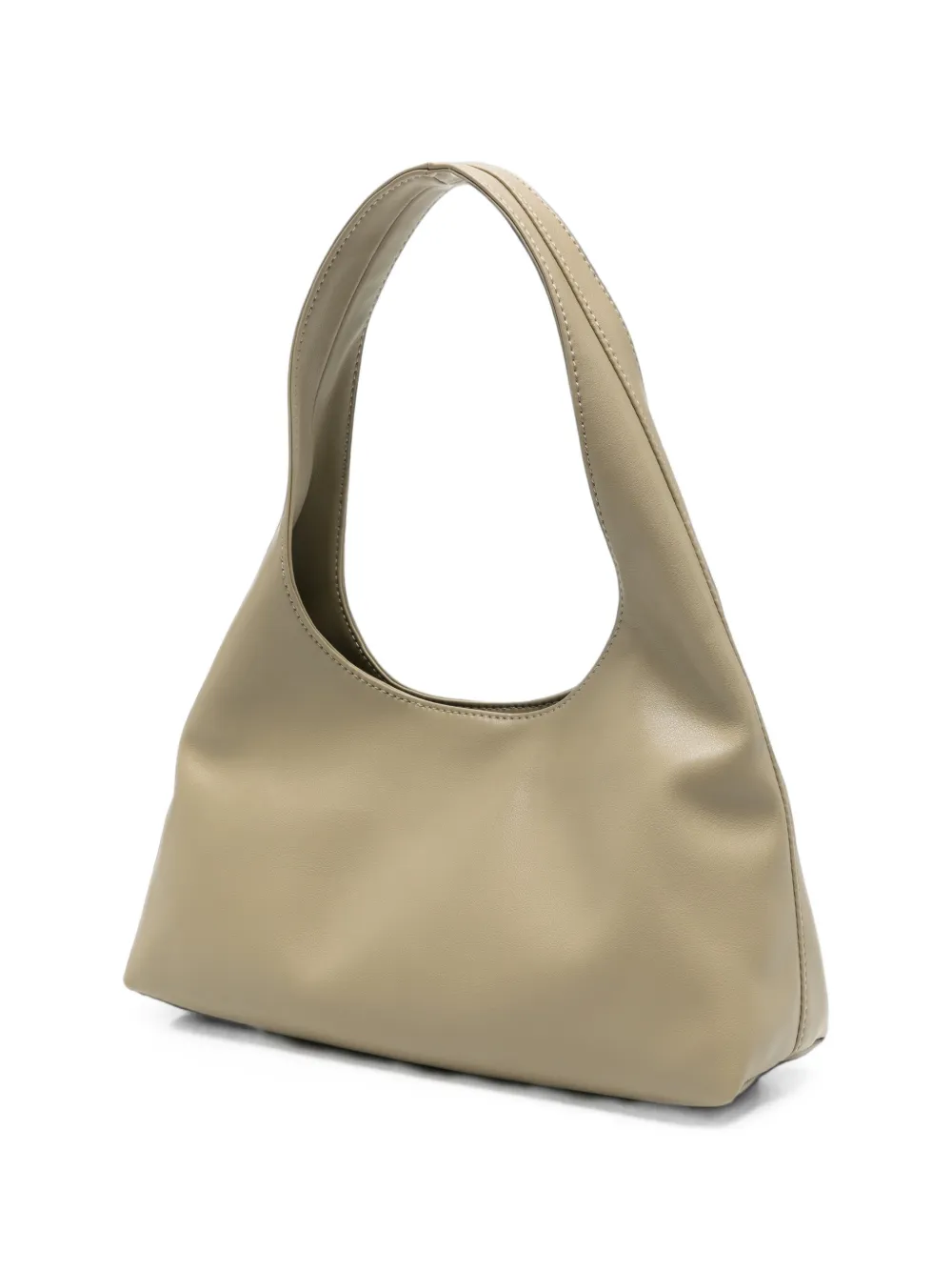 A.P.C. Leren shopper met logoprint Beige