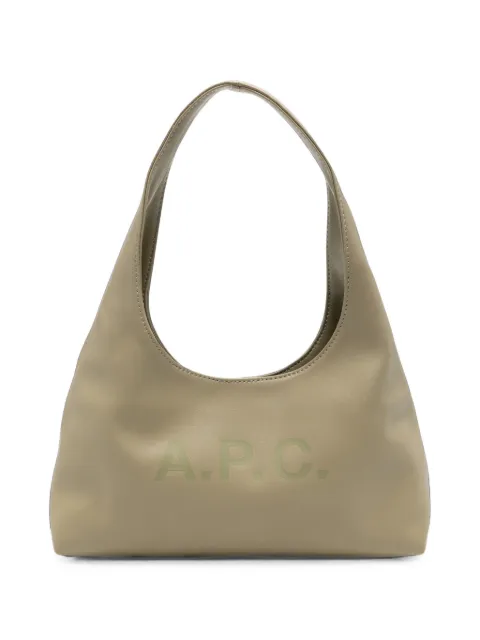 A.P.C. logo-print leather tote bag