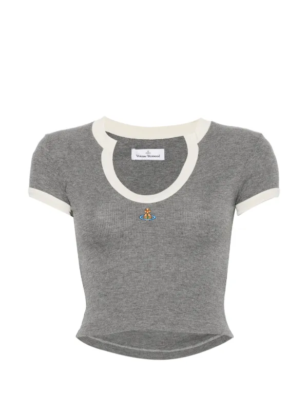 Vivienne Westwood Grey Ribbed T-shirt | Grey | FARFETCH