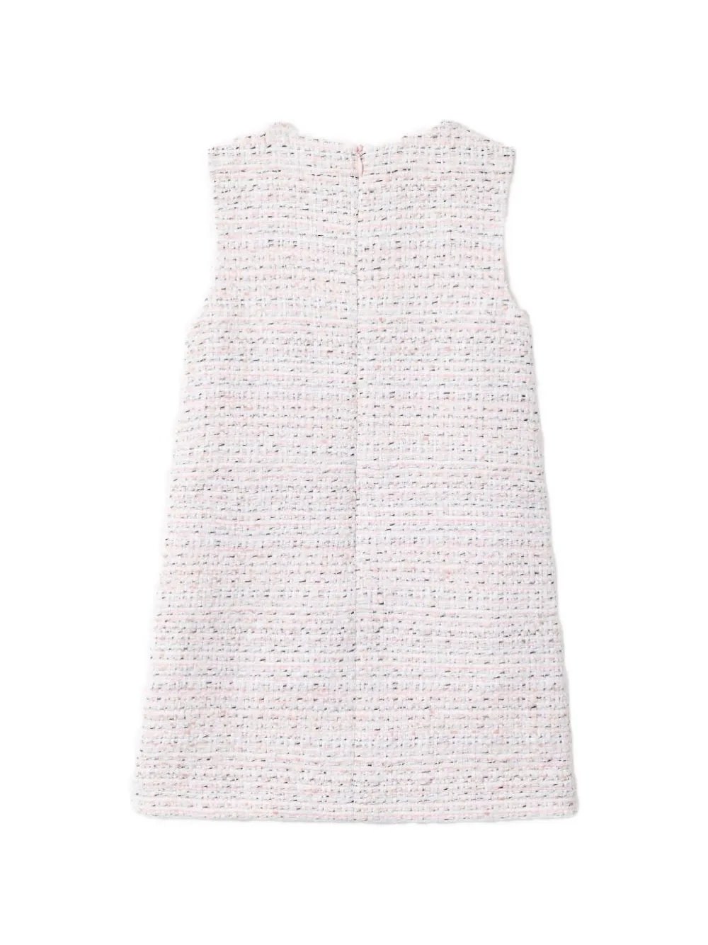 Self-Portrait Kids bow-detail bouclé mini dress Roze