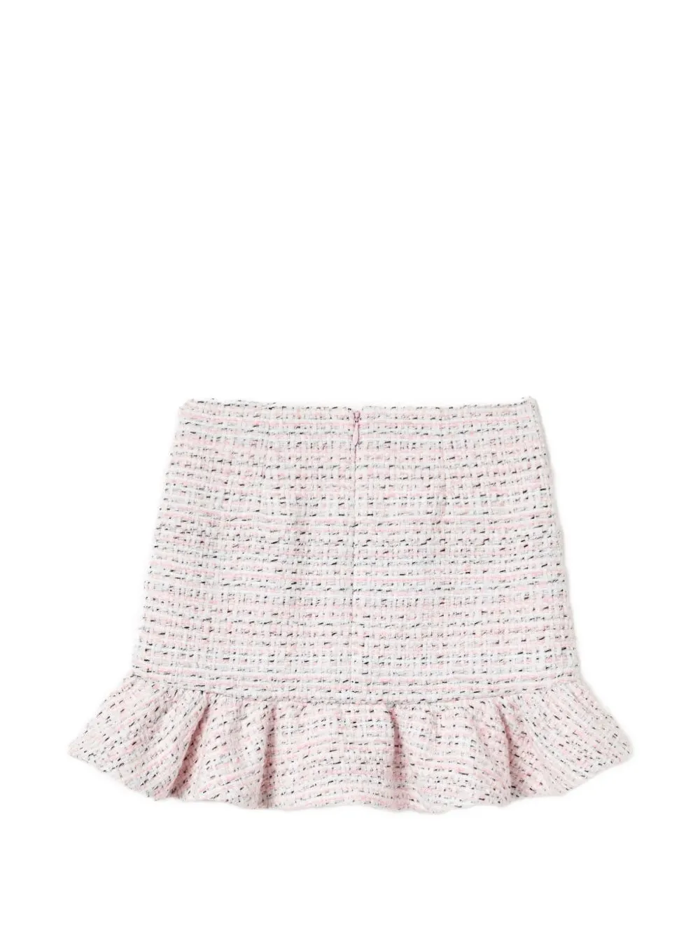 Self-Portrait Kids Bouclé rok met kanten strik Wit