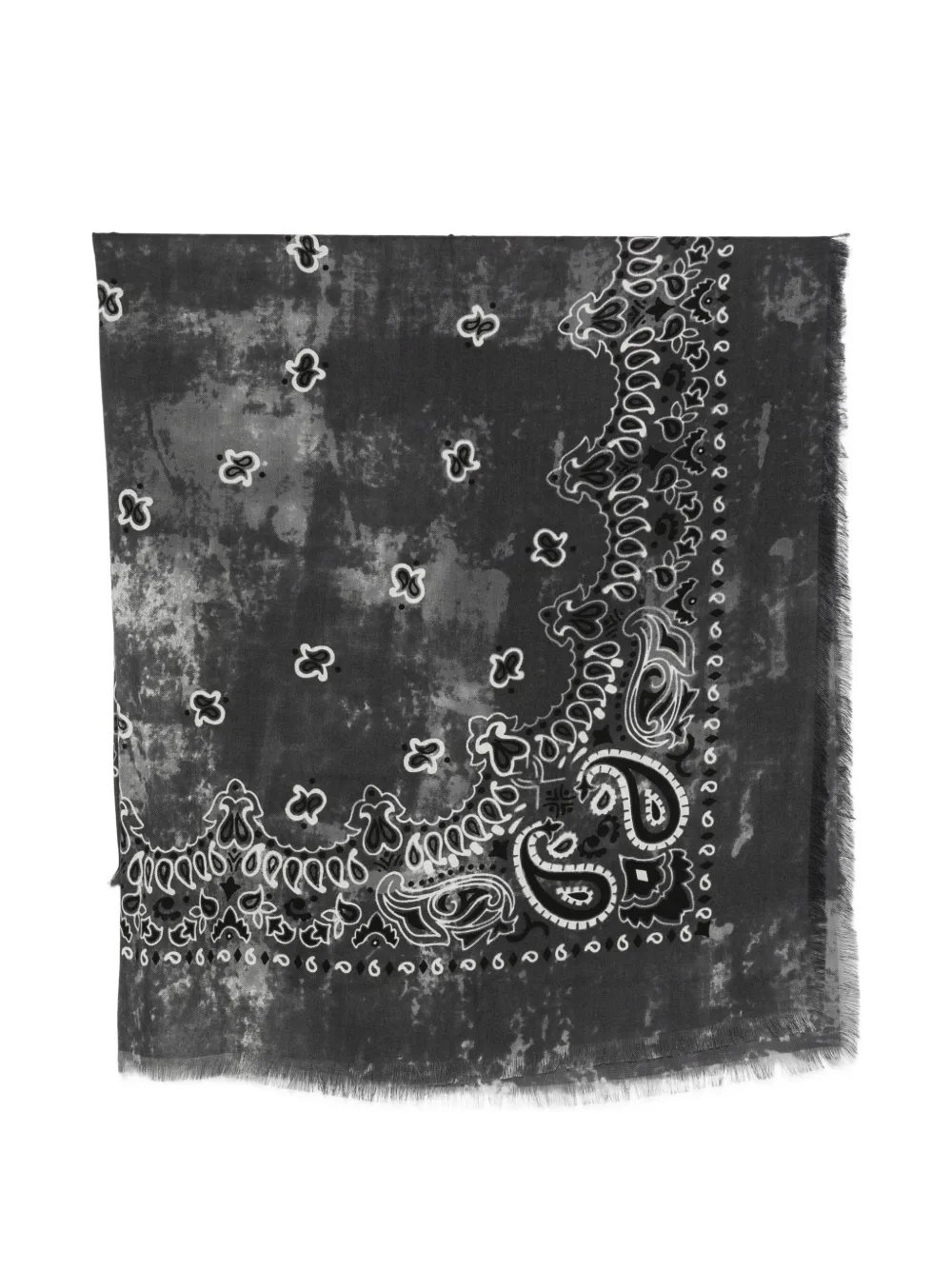 Destin Sciarpa con stampa paisley - Grigio