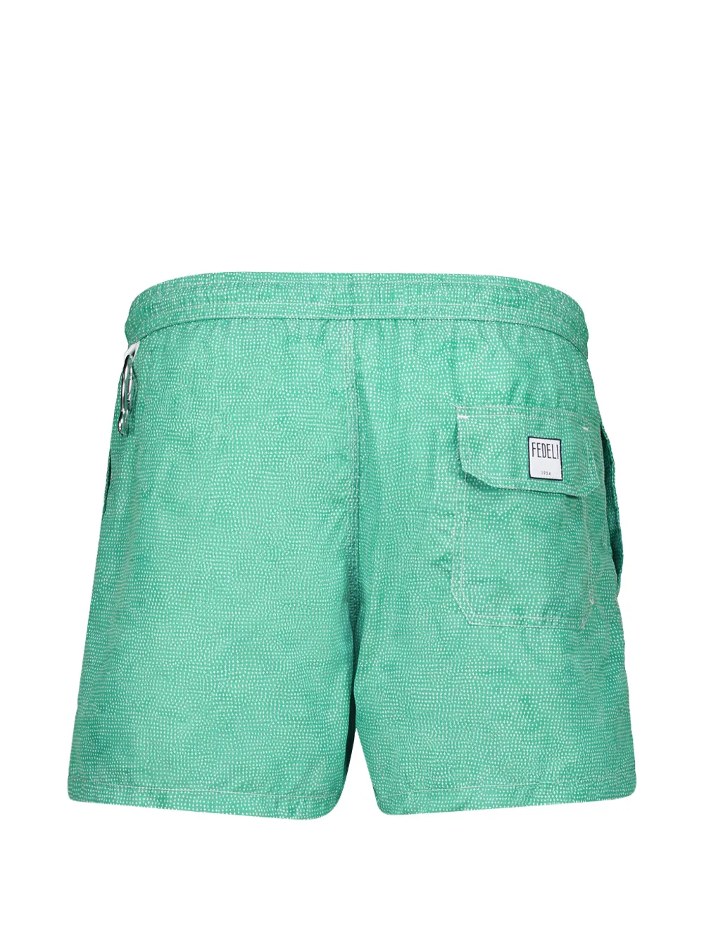 Fedeli Zwembroek met geometrische print Groen