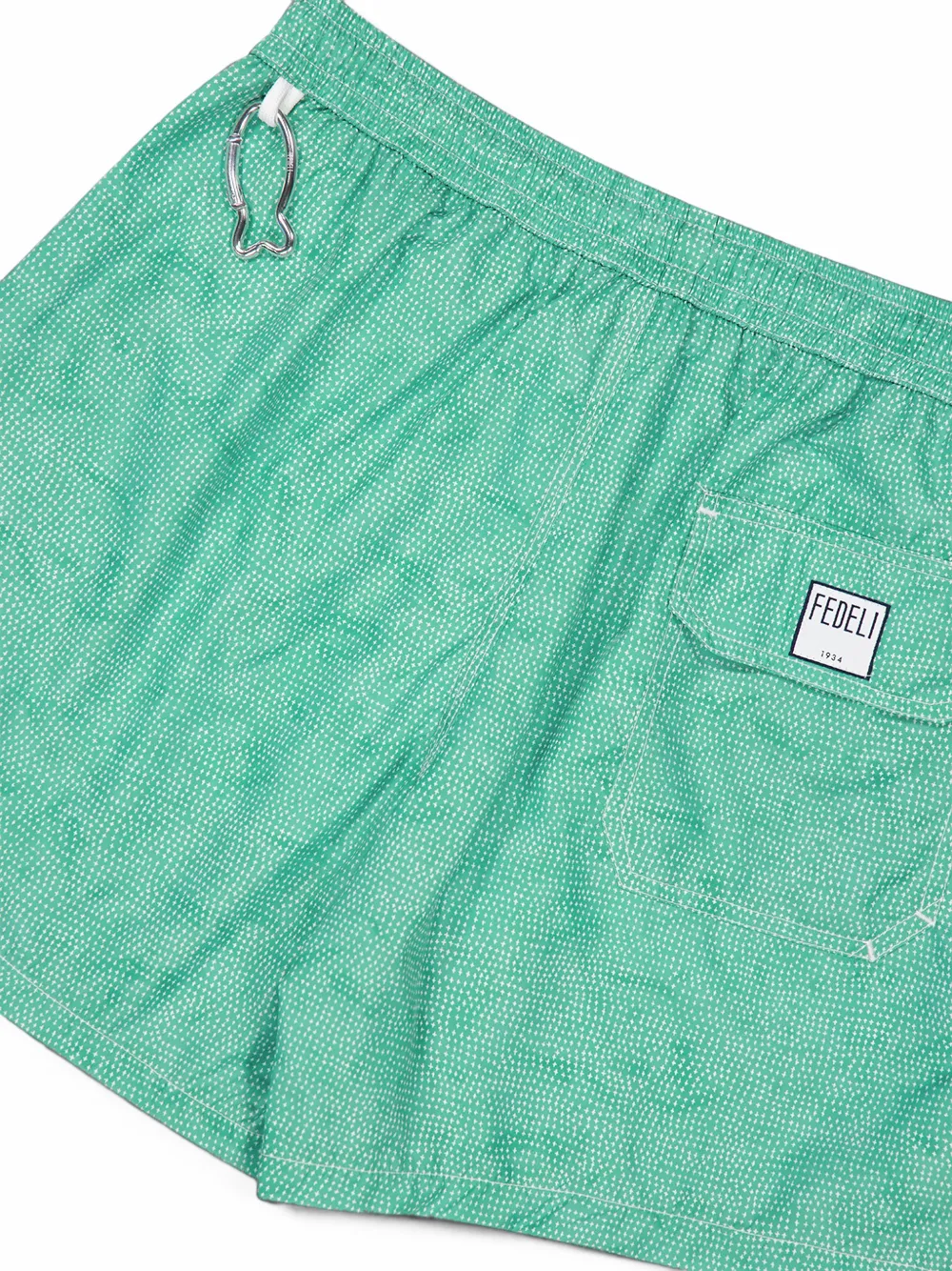 Fedeli Zwembroek met geometrische print Groen