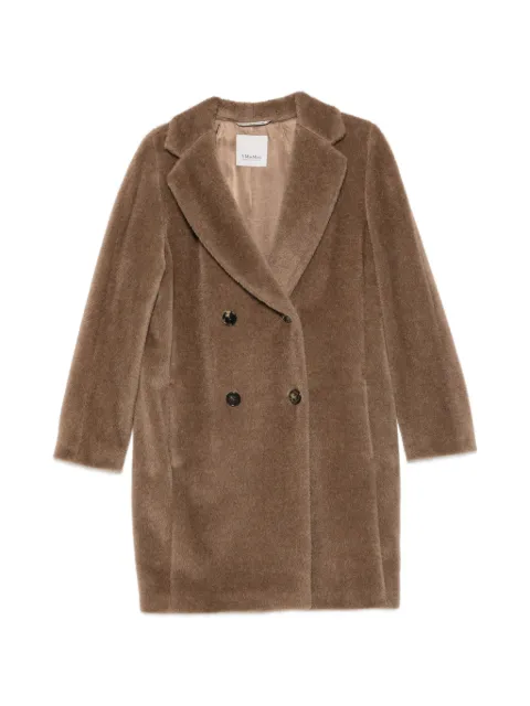 'S Max Mara double-breasted brushed coat
