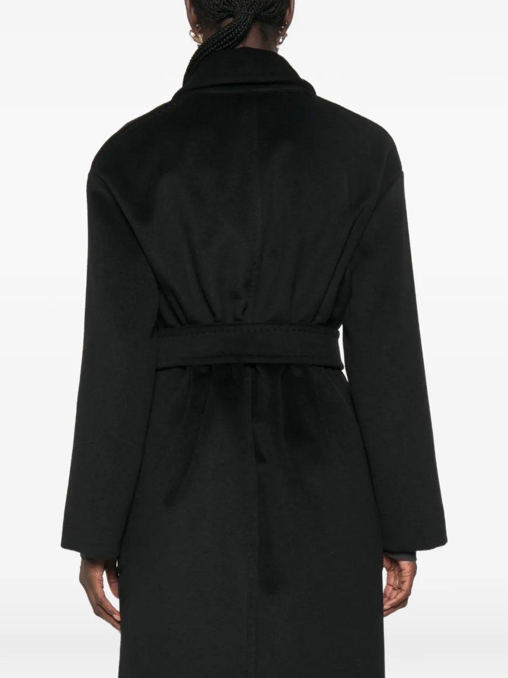 Max Mara Giambo belted coat Zwart