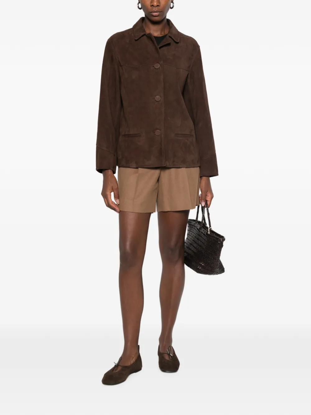 Max Mara Ragazza pleated shorts Beige