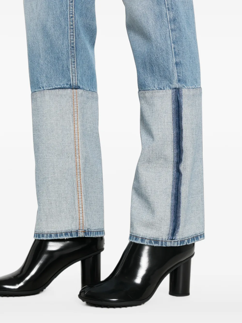MM6 Maison Margiela Jeans met patchwork Blauw