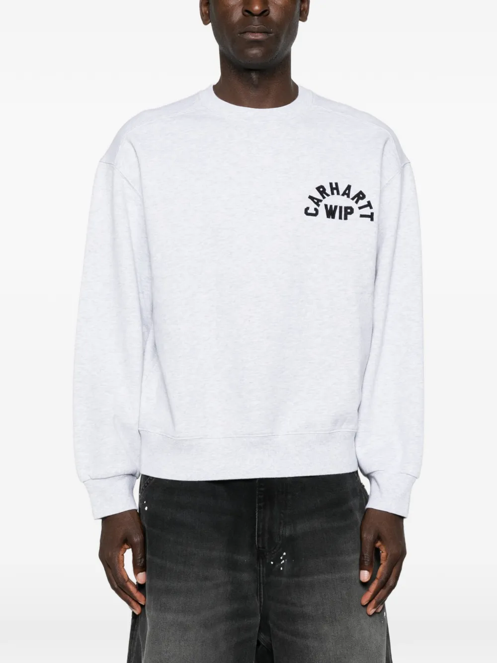 Carhartt WIP Arch Script sweater met borduurwerk Grijs