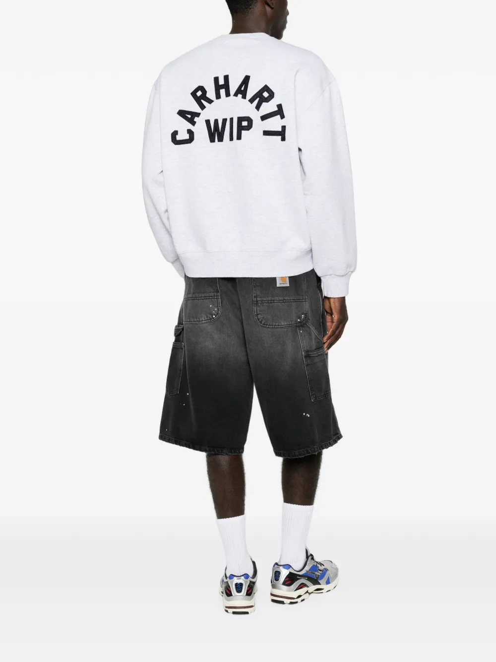 Carhartt WIP Arch Script sweater met borduurwerk Grijs