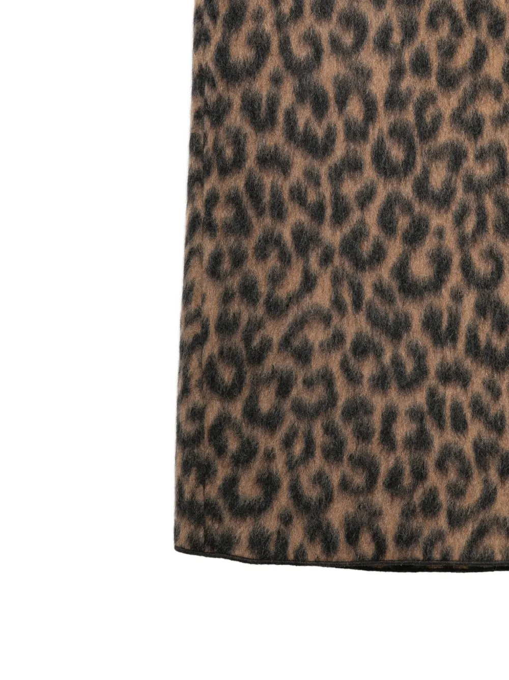 Alysi Kokerrok met luipaardprint Bruin