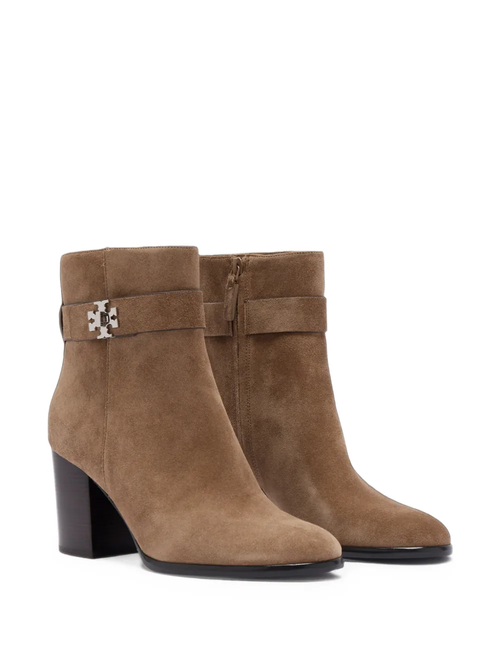 Tory Burch Double T suede boots Bruin