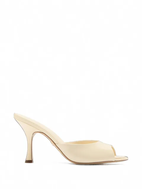 Sam Edelman patent leather peep-toe mules