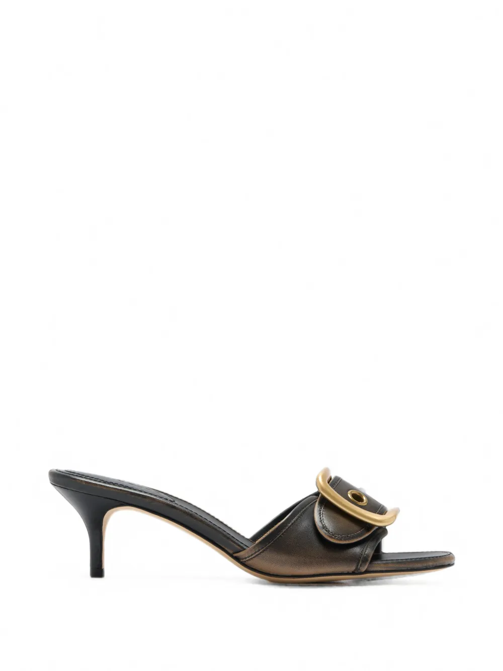 Coach buckle-detail leather sandals - Rouge Coach buckle-detail leather sandals - Rouge