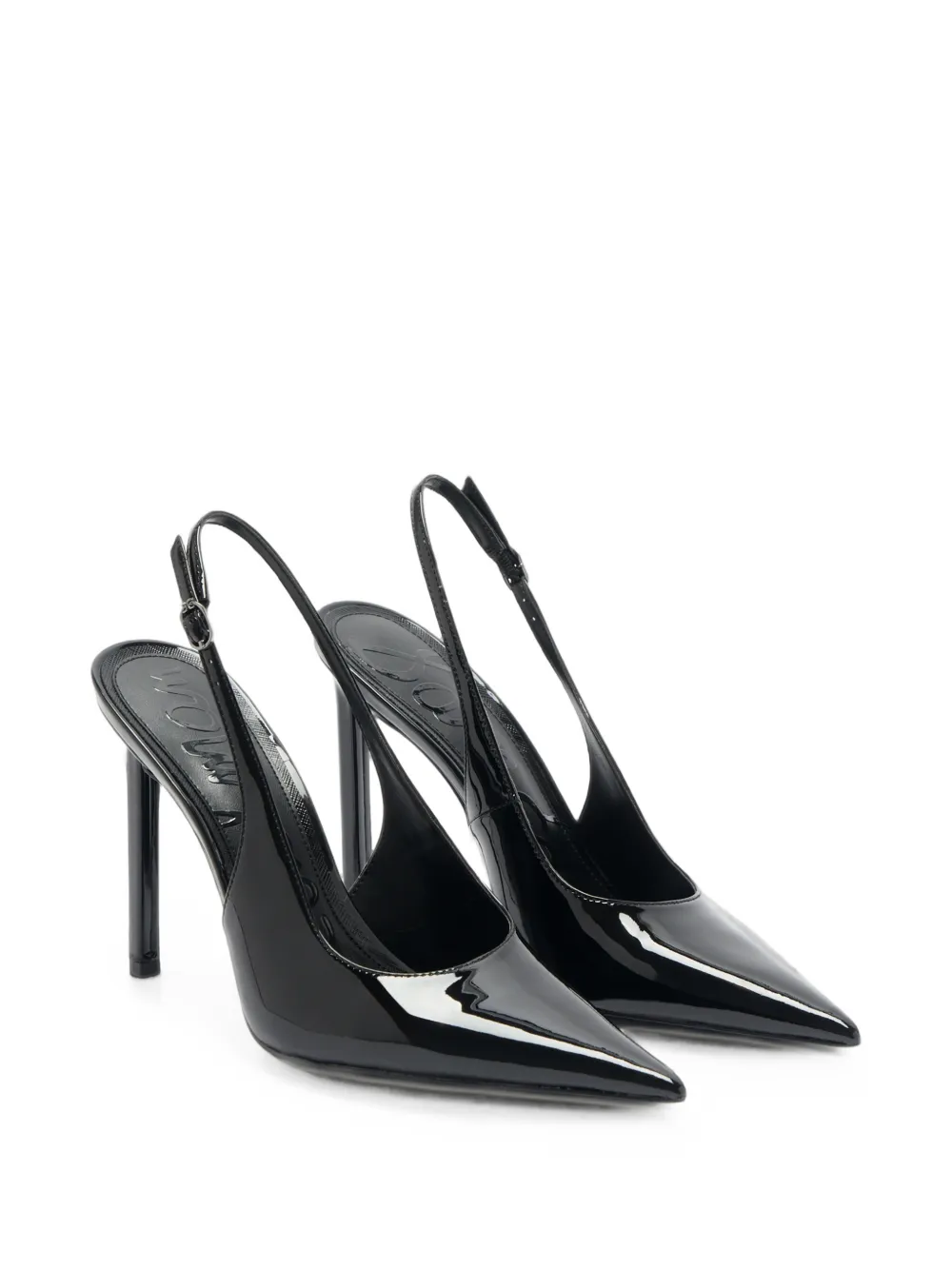 Sam Edelman Tegan patent-finish slingback pumps Zwart