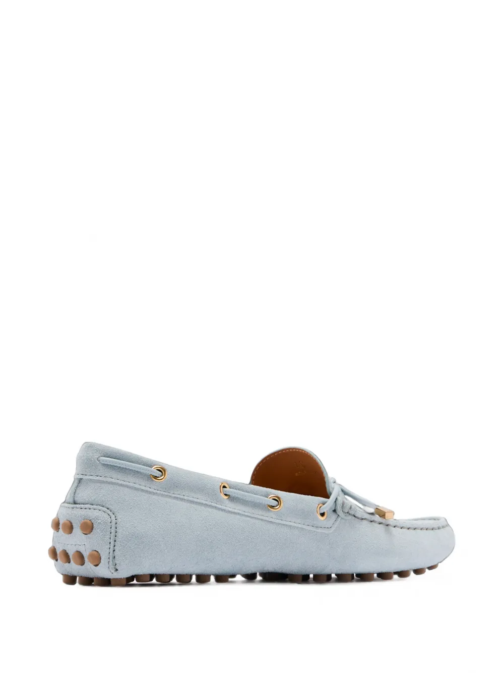 Tod's gommino loafers in suede loafers Blauw