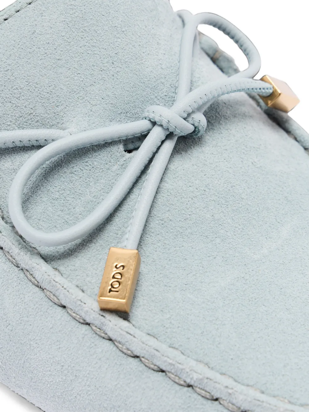 Tod's gommino loafers in suede loafers Blauw
