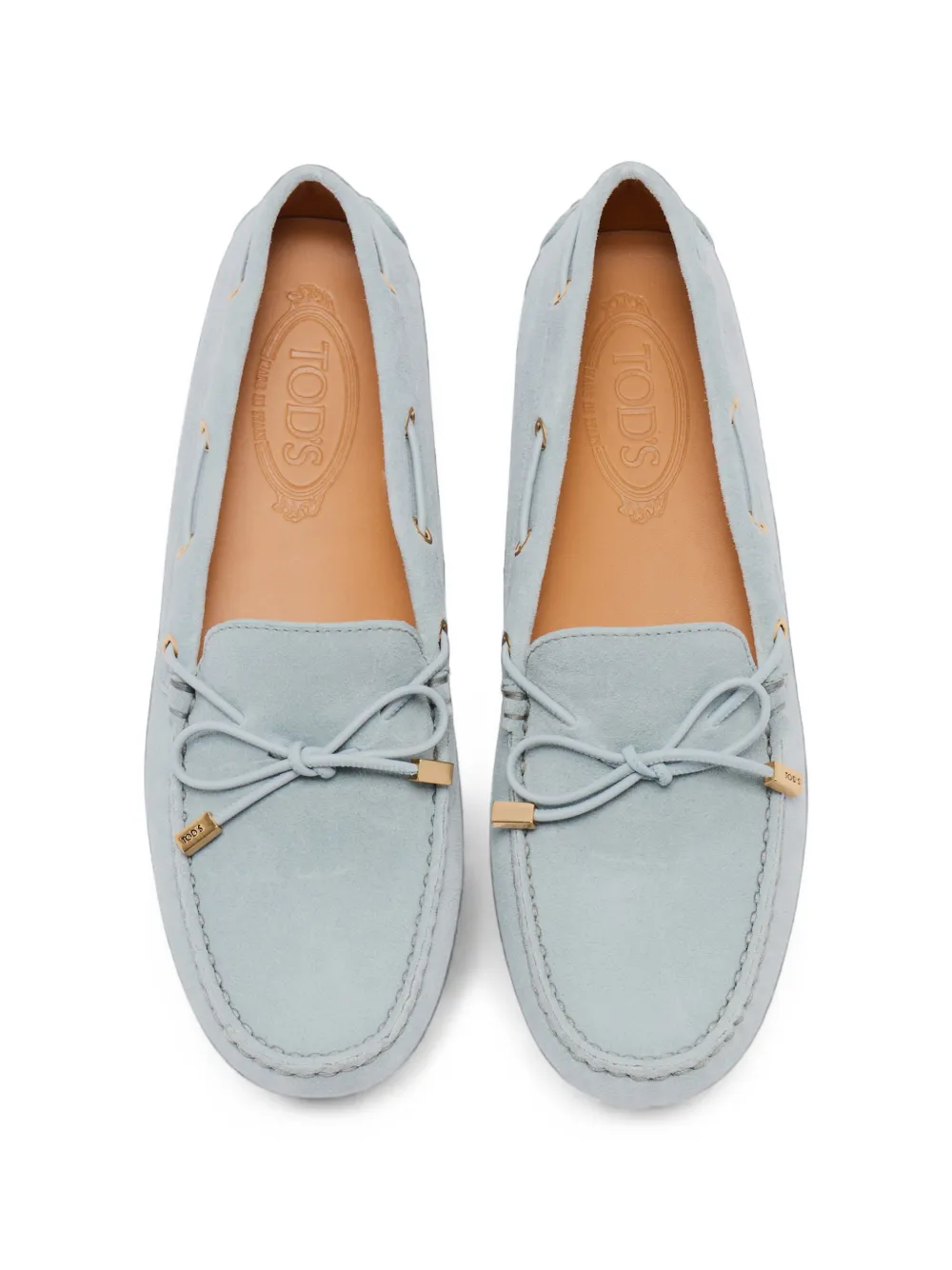 Tod's gommino loafers in suede loafers Blauw