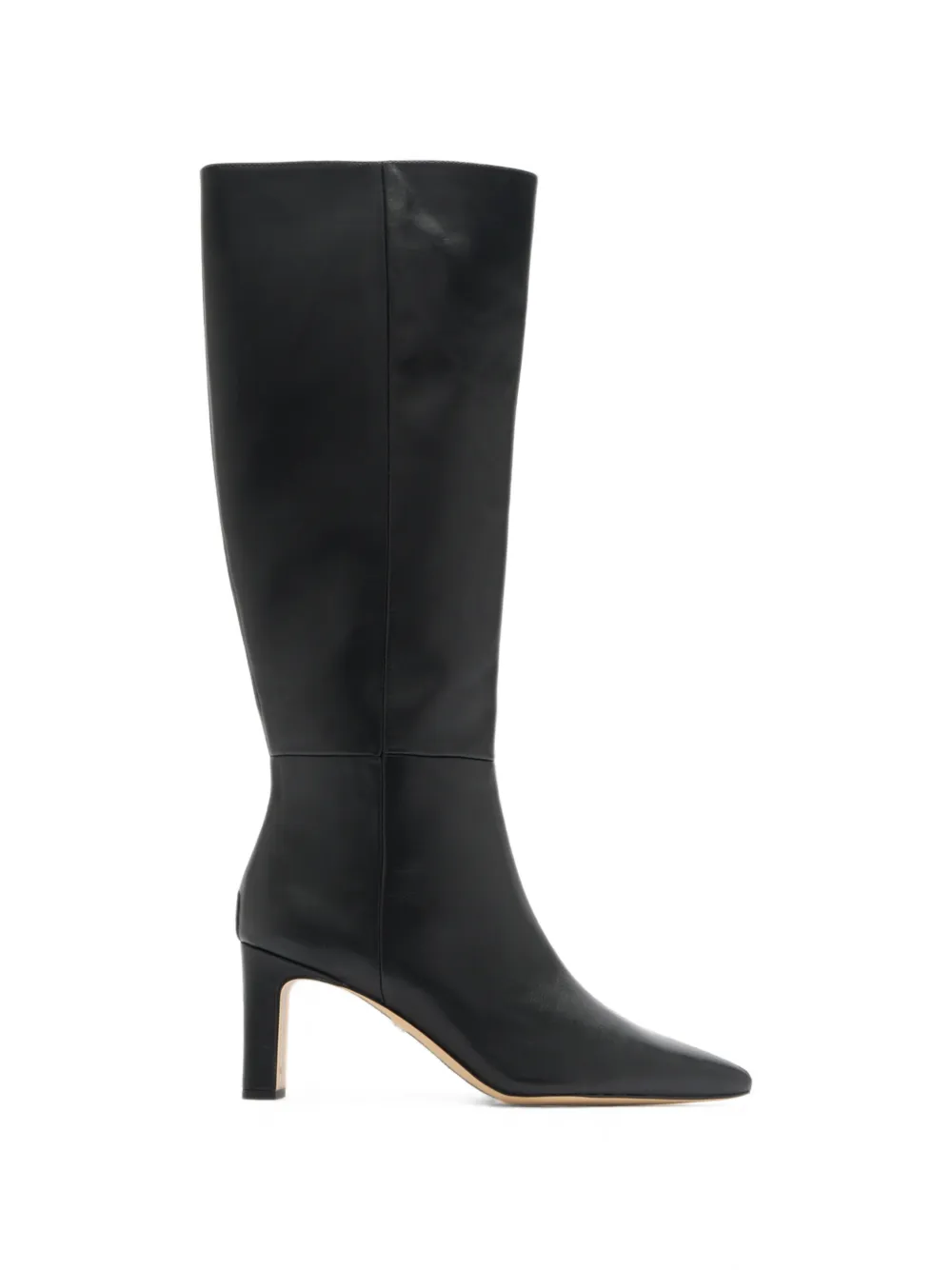 Sam Edelman Sylvia square-toe leather boots Zwart