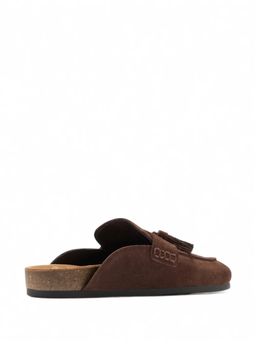 Sam Edelman Astrid tassel-detail suede mules Bruin