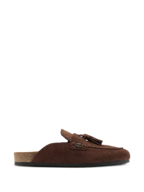 Sam Edelman mules Astrid de ante con detalle de borlas