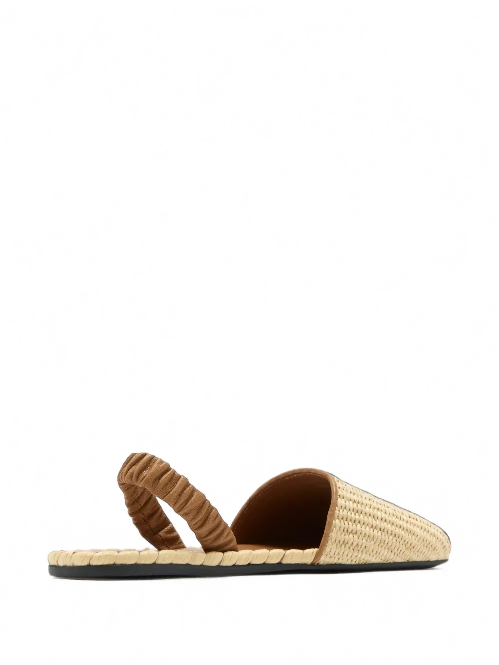 Miu woven slingback sandals Beige