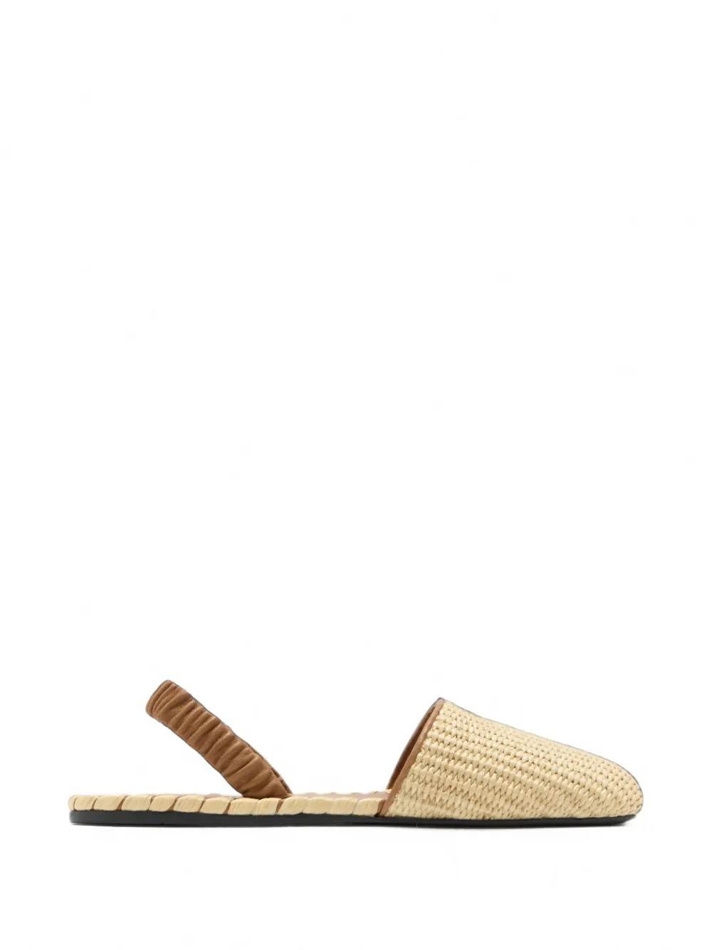 Miu Miu woven slingback sandals - Toni neutri