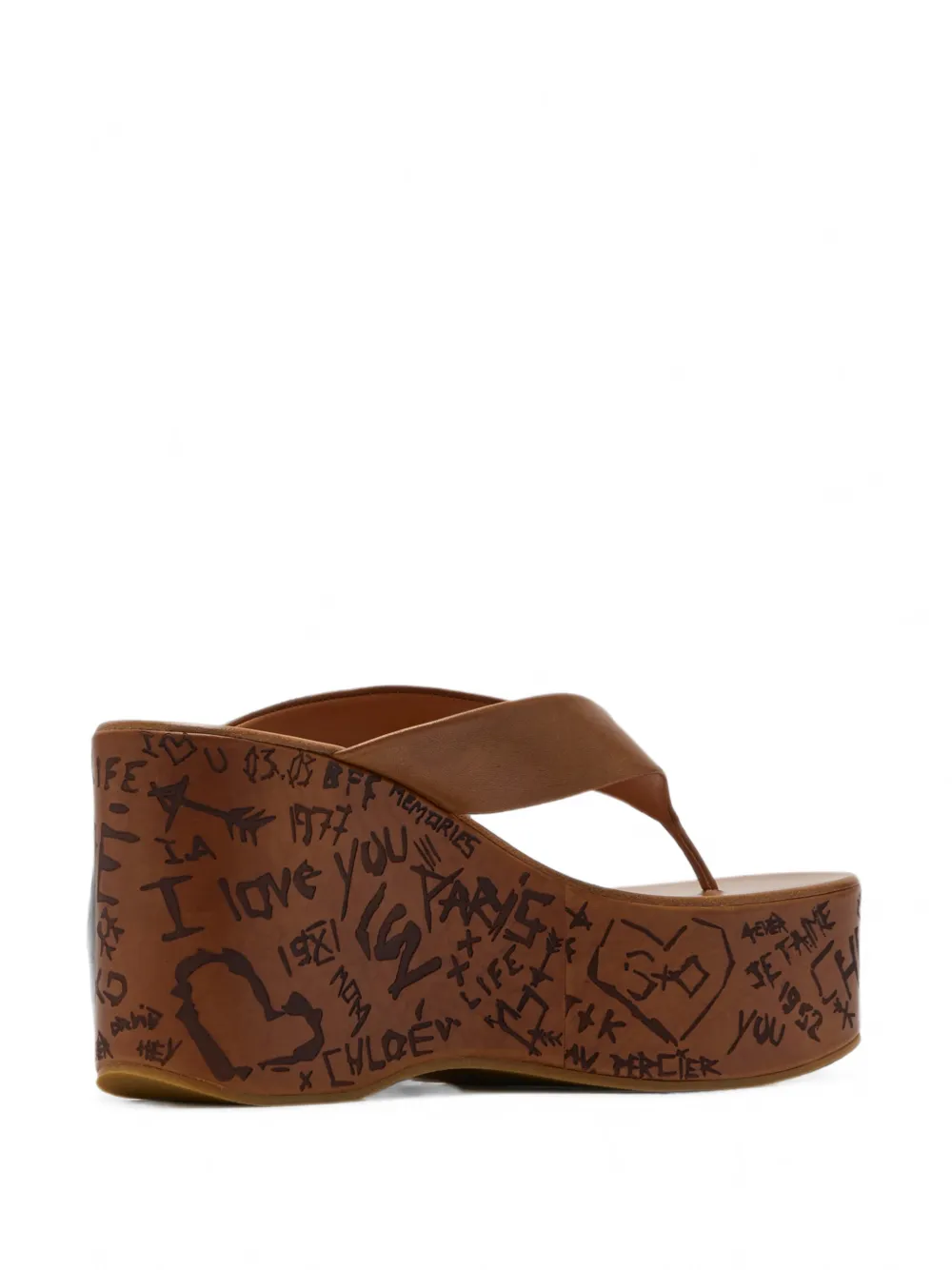 Chloé Maxime wedge slides Bruin
