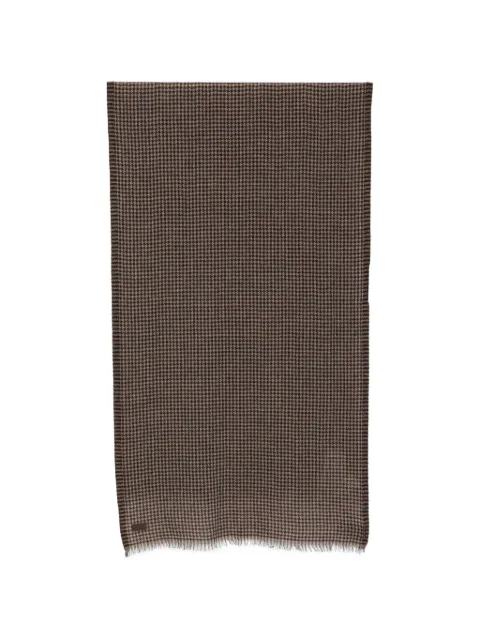 Canali logo-patch scarf