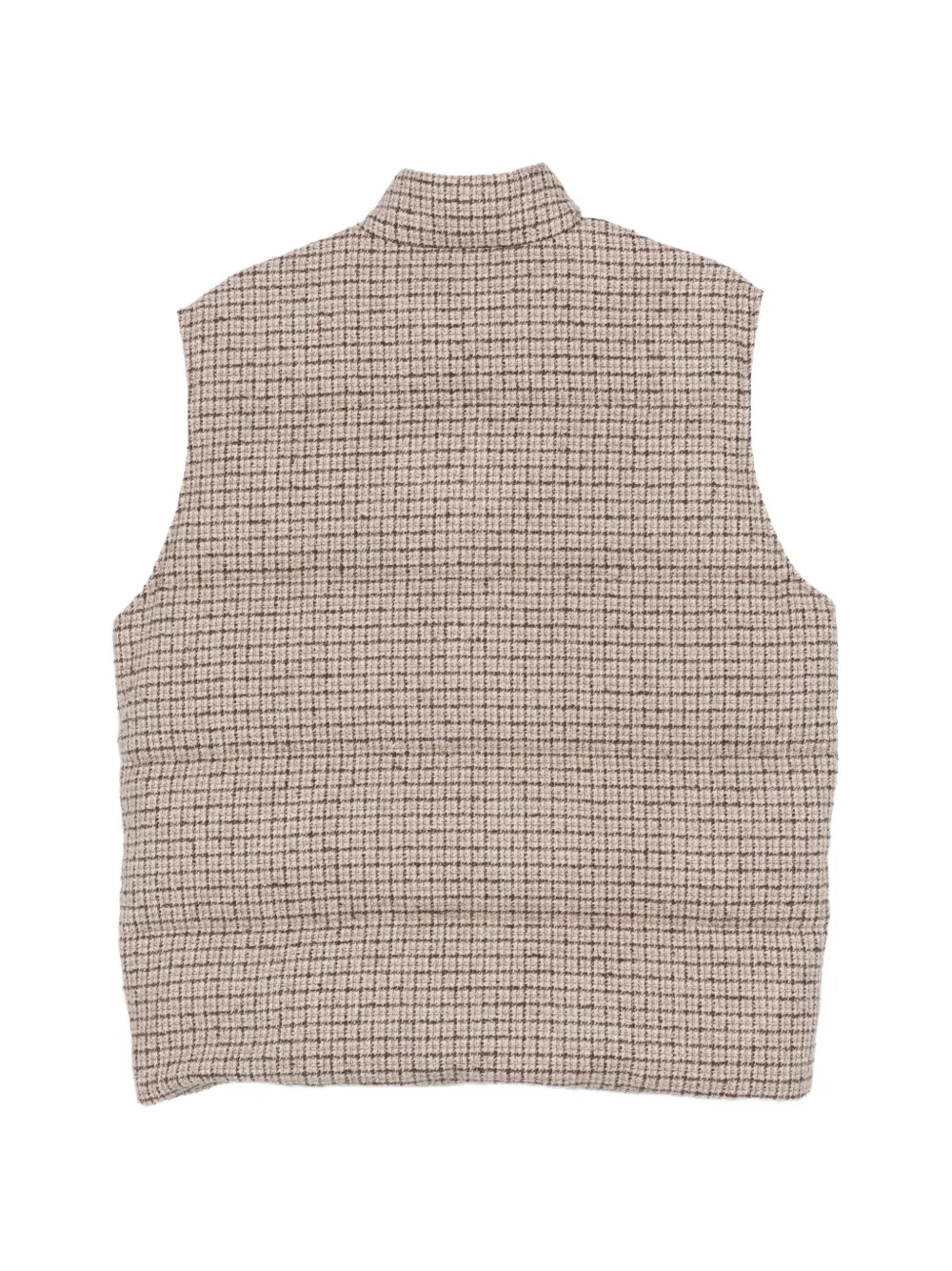 Eleventy Geruite bodywarmer Bruin