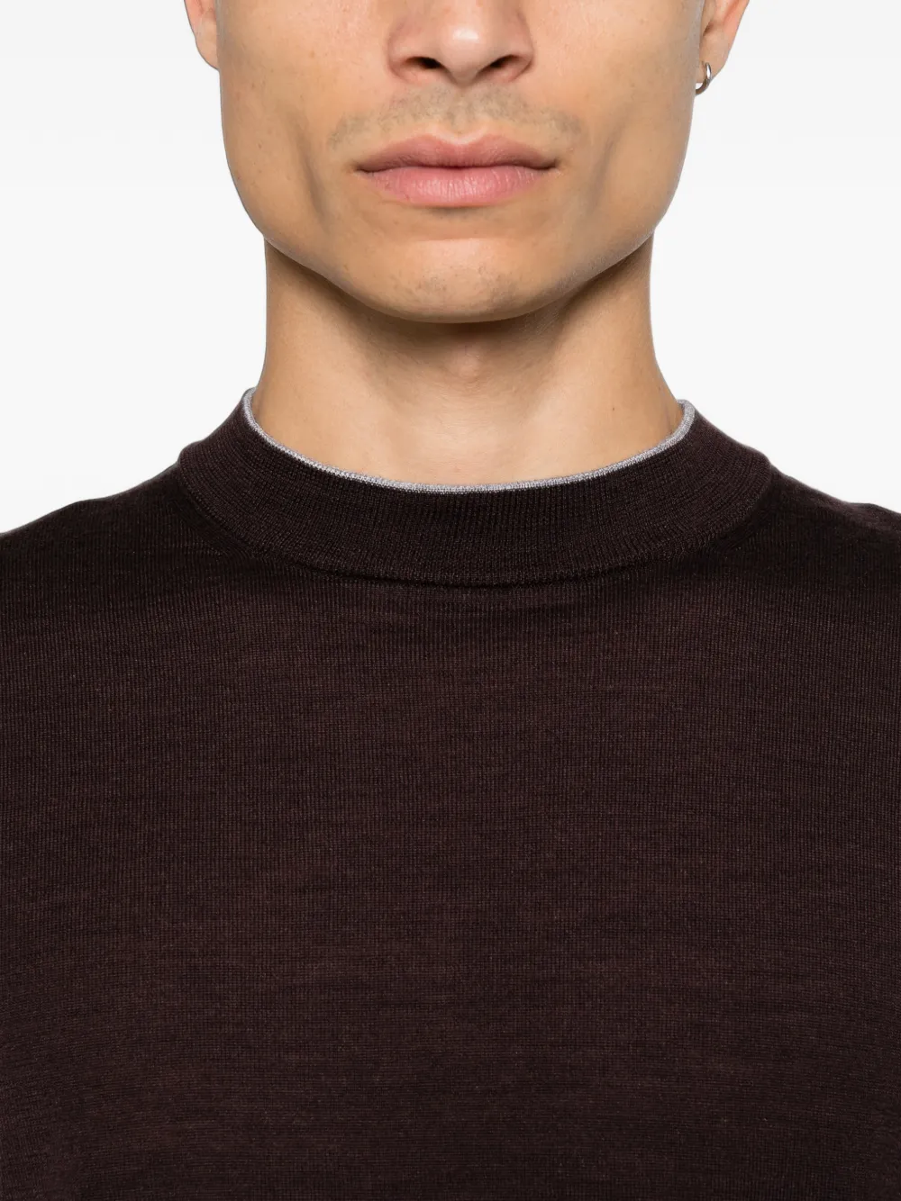 Eleventy Sweater met ronde hals Rood