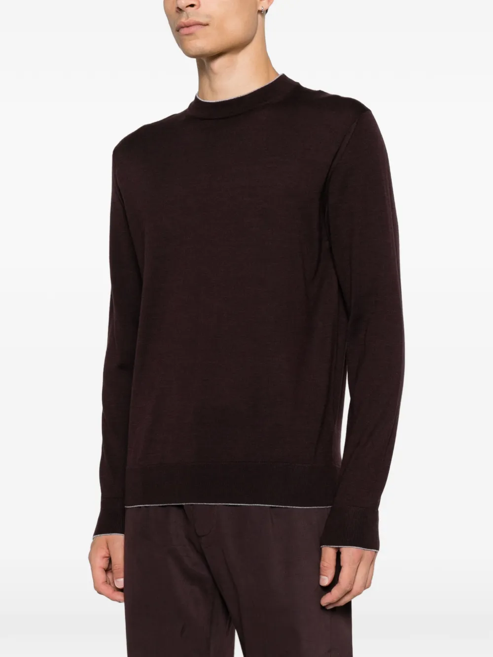 Eleventy Sweater met ronde hals Rood