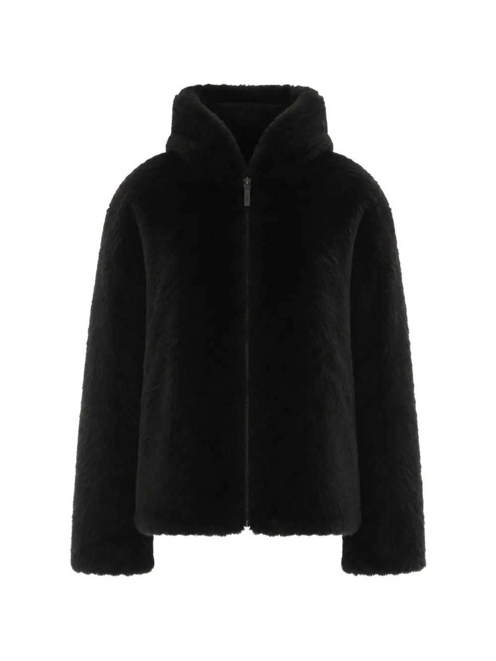 Yves Salomon Wendbare Shearling-Jacke - Schwarz