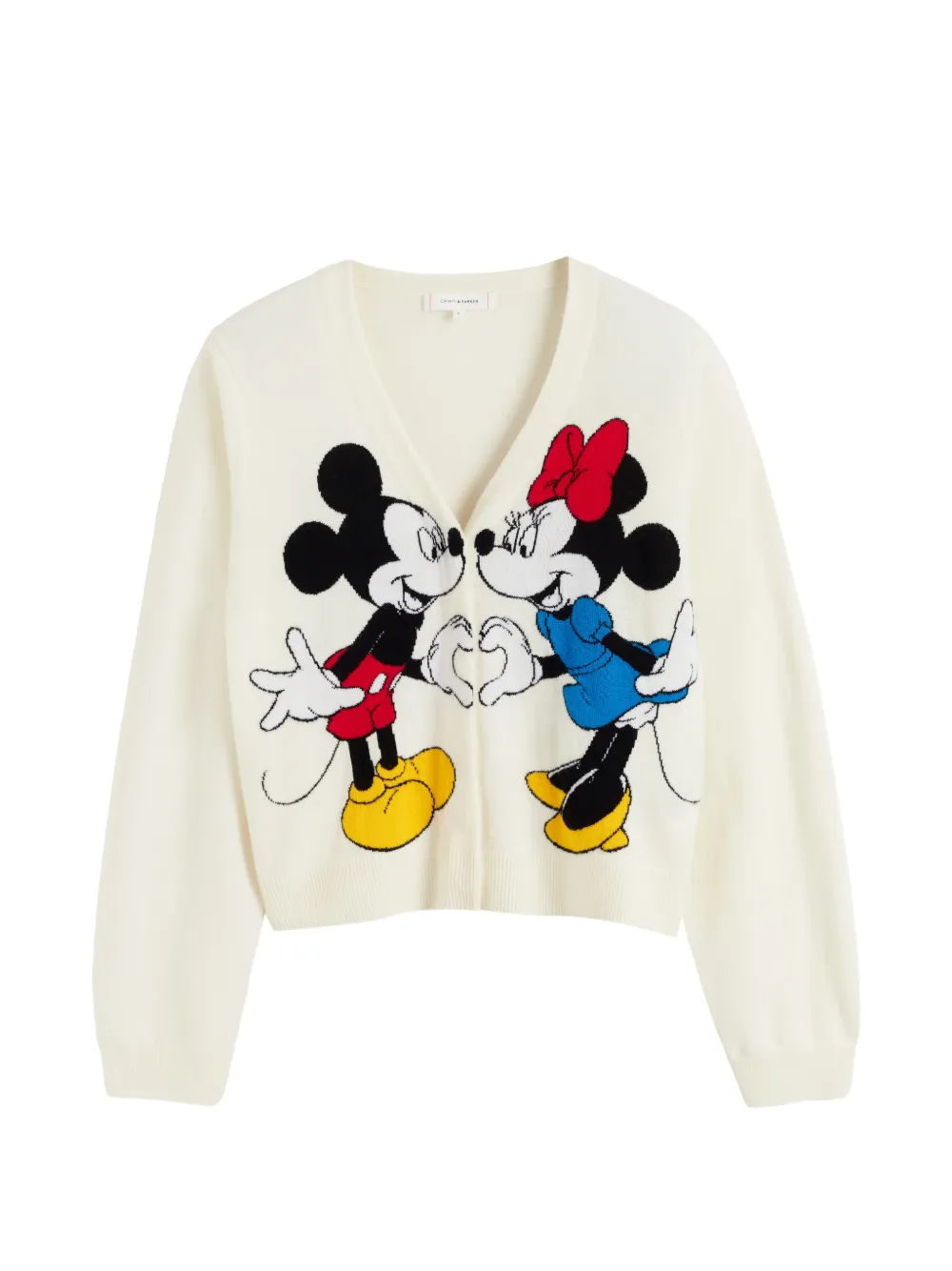 Chinti & Parker x Disney Mickey Heart's Minnie vest Beige