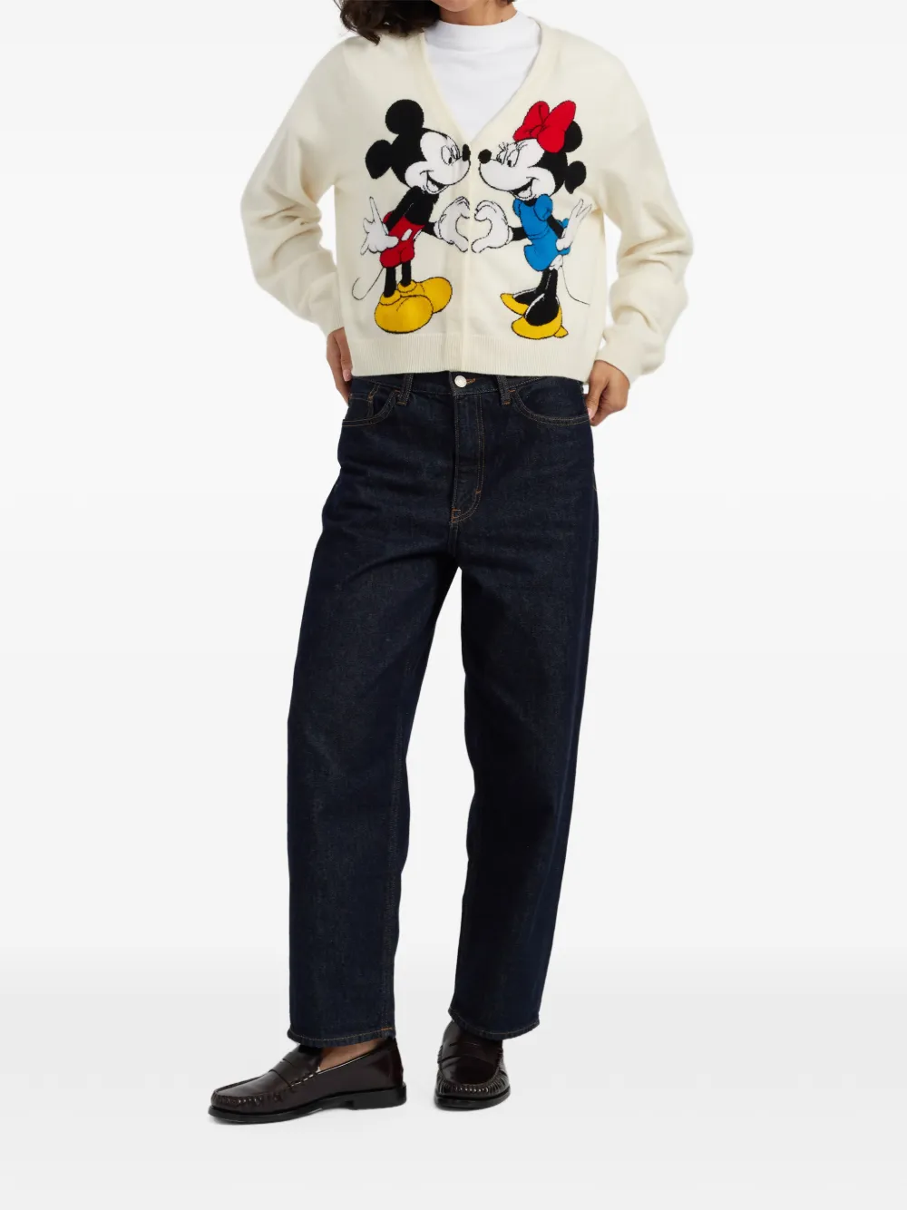 Chinti & Parker x Disney Mickey Heart's Minnie vest Beige
