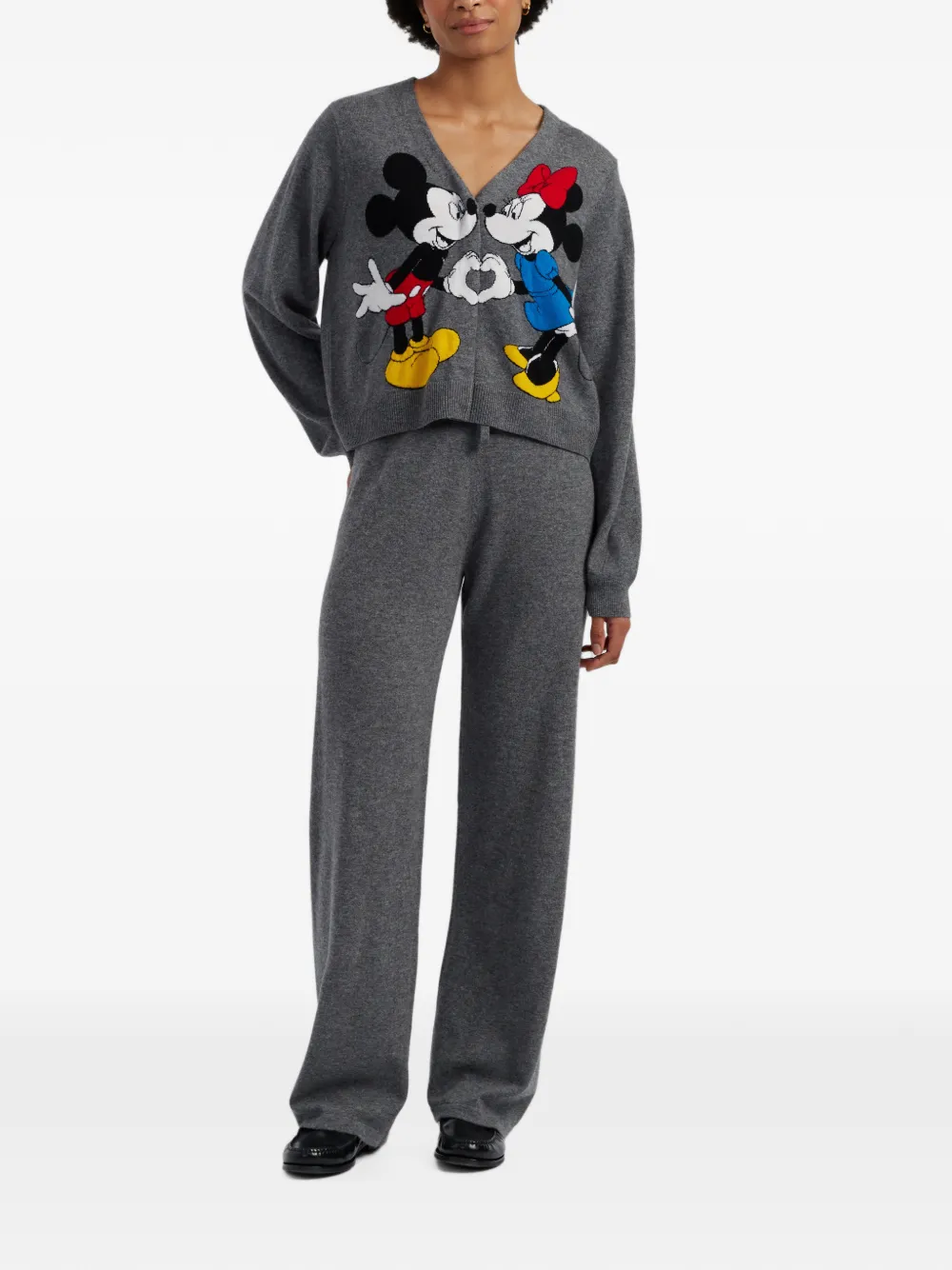Chinti & Parker Mickey Heart's Minnie vest Grijs