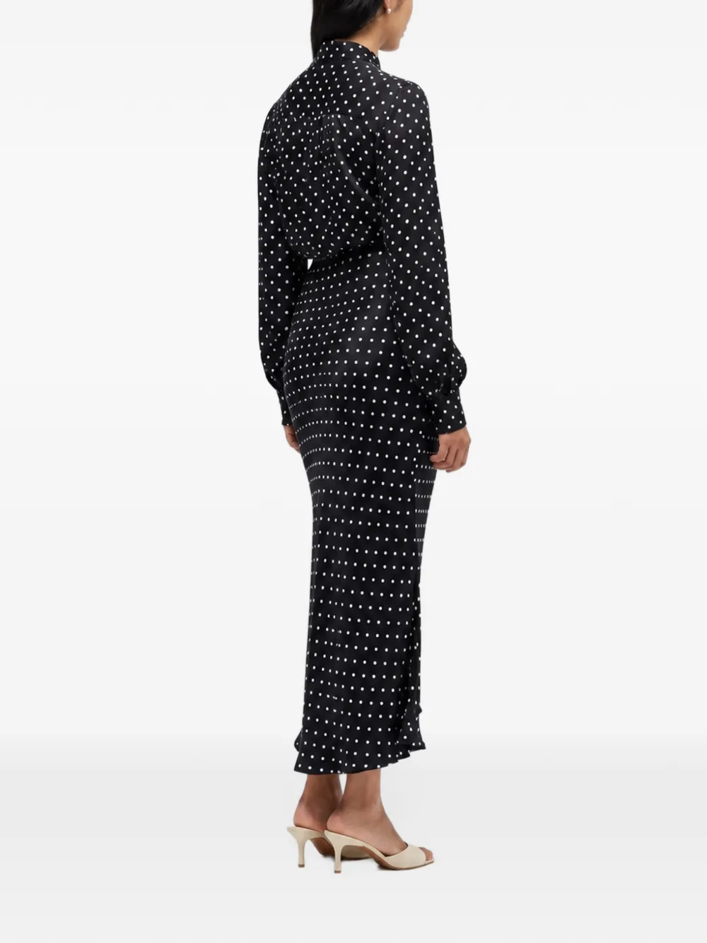 Chinti & Parker Midi-rok met stippen Zwart