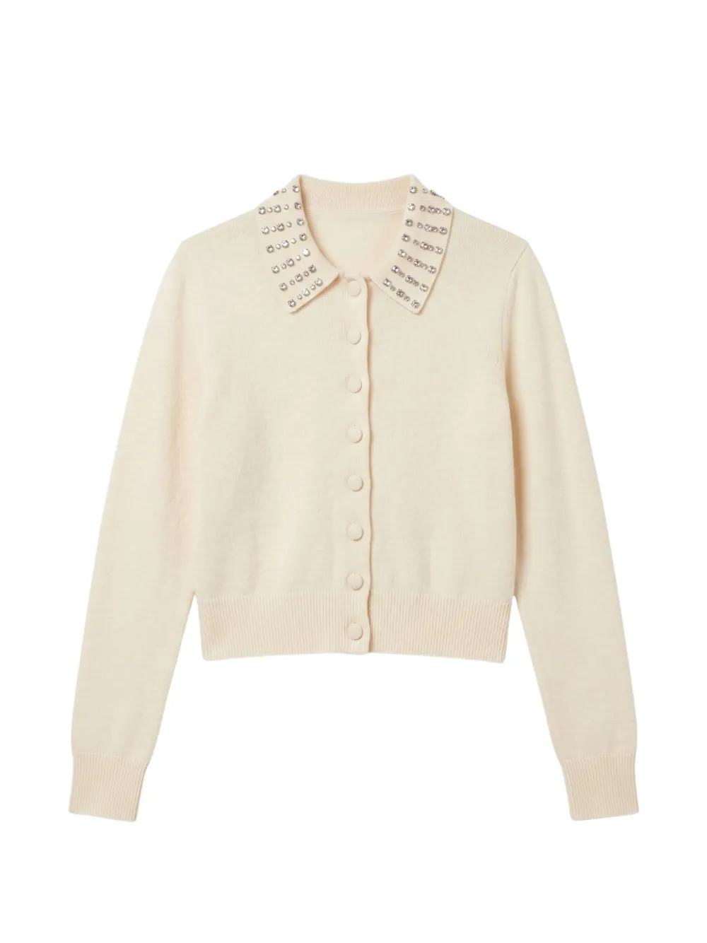 Chinti & Parker Vest verfraaid met kristallen Beige