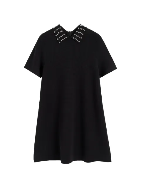 Chinti & Parker jewel-embellished collar mini dress