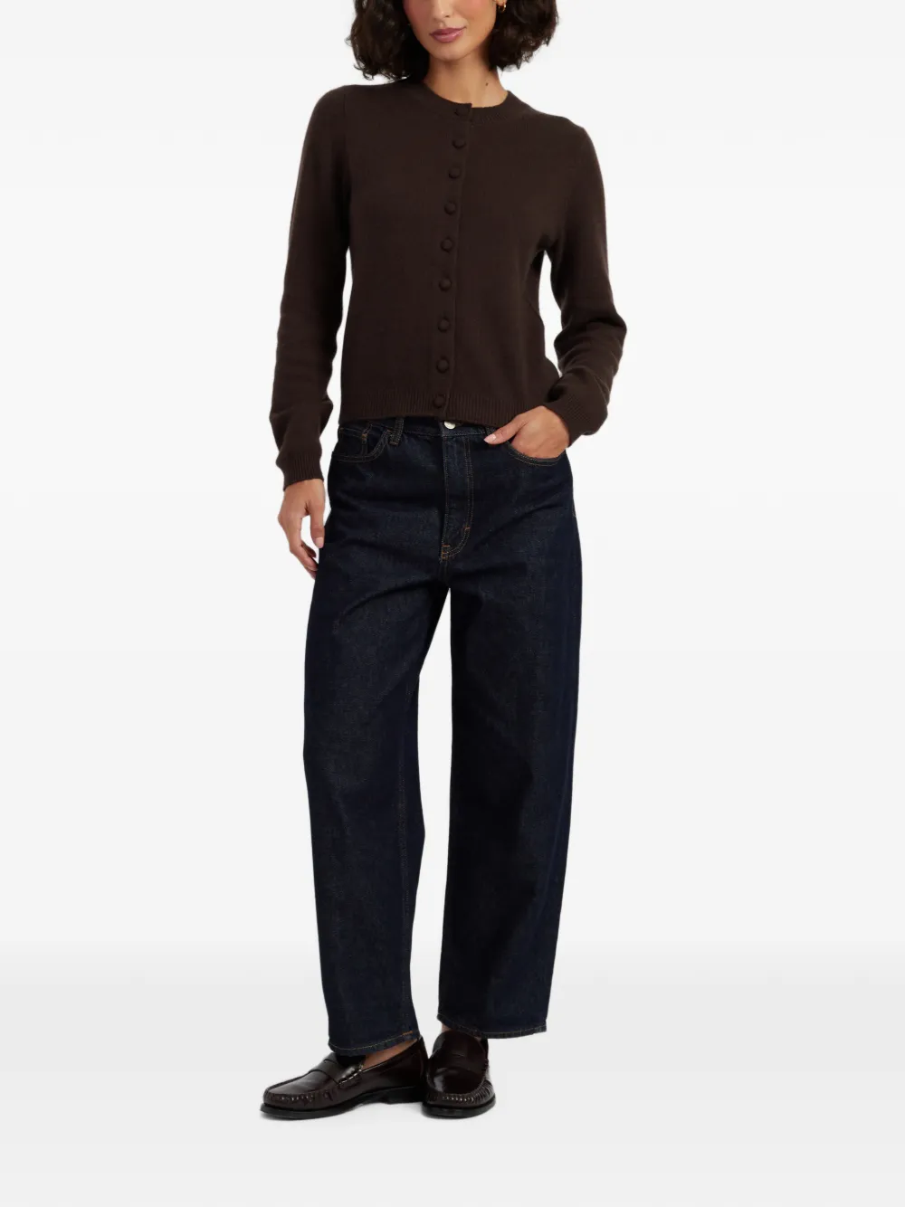 Chinti & Parker Camille kasjmier vest Bruin