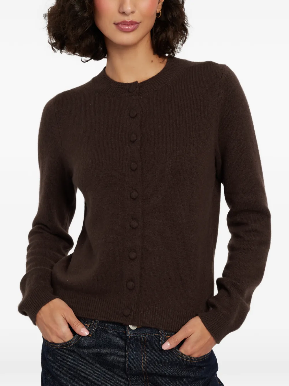 Chinti & Parker Camille kasjmier vest Bruin