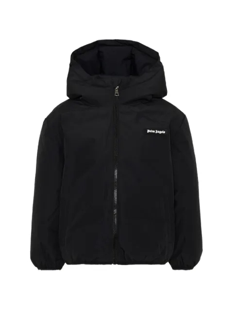 Palm Angels Kids jakke med hætte og logotryk
