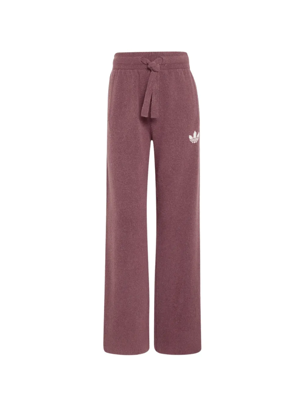 adidas logo-embroidered knit trousers - Rot