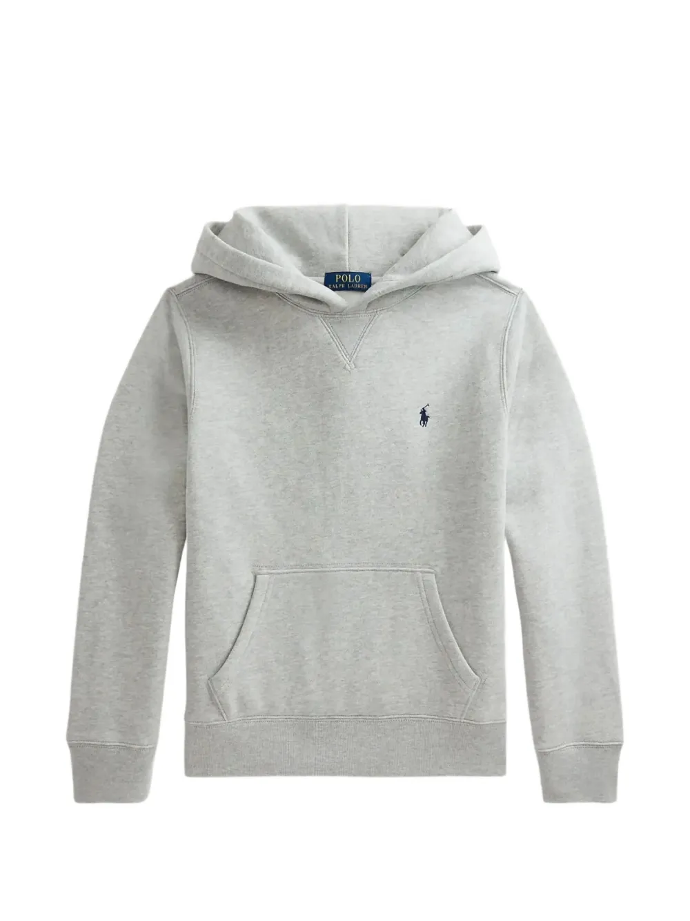 POLO RALPH LAUREN KIDS hoodie en jersey à logo brodé - Gris