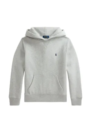 POLO RALPH LAUREN KIDS Big Pony Fleece Hoodie | Grey | FARFETCH GE