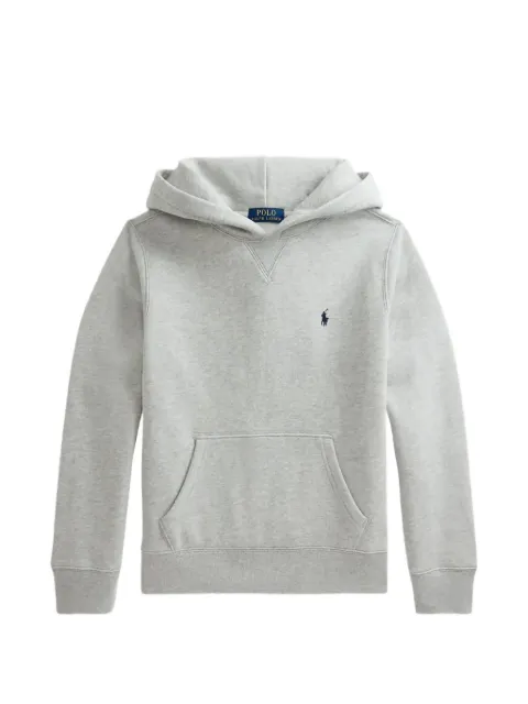 POLO RALPH LAUREN KIDS logo-embroidered jersey hoodie
