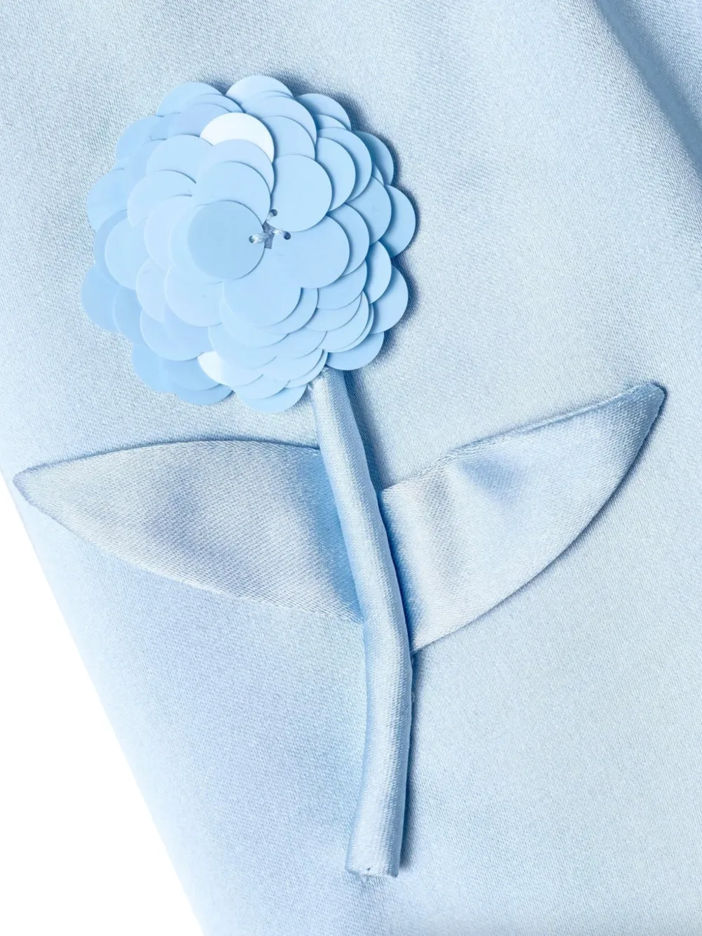 Self-Portrait Kids Rok met bloemdetail Blauw