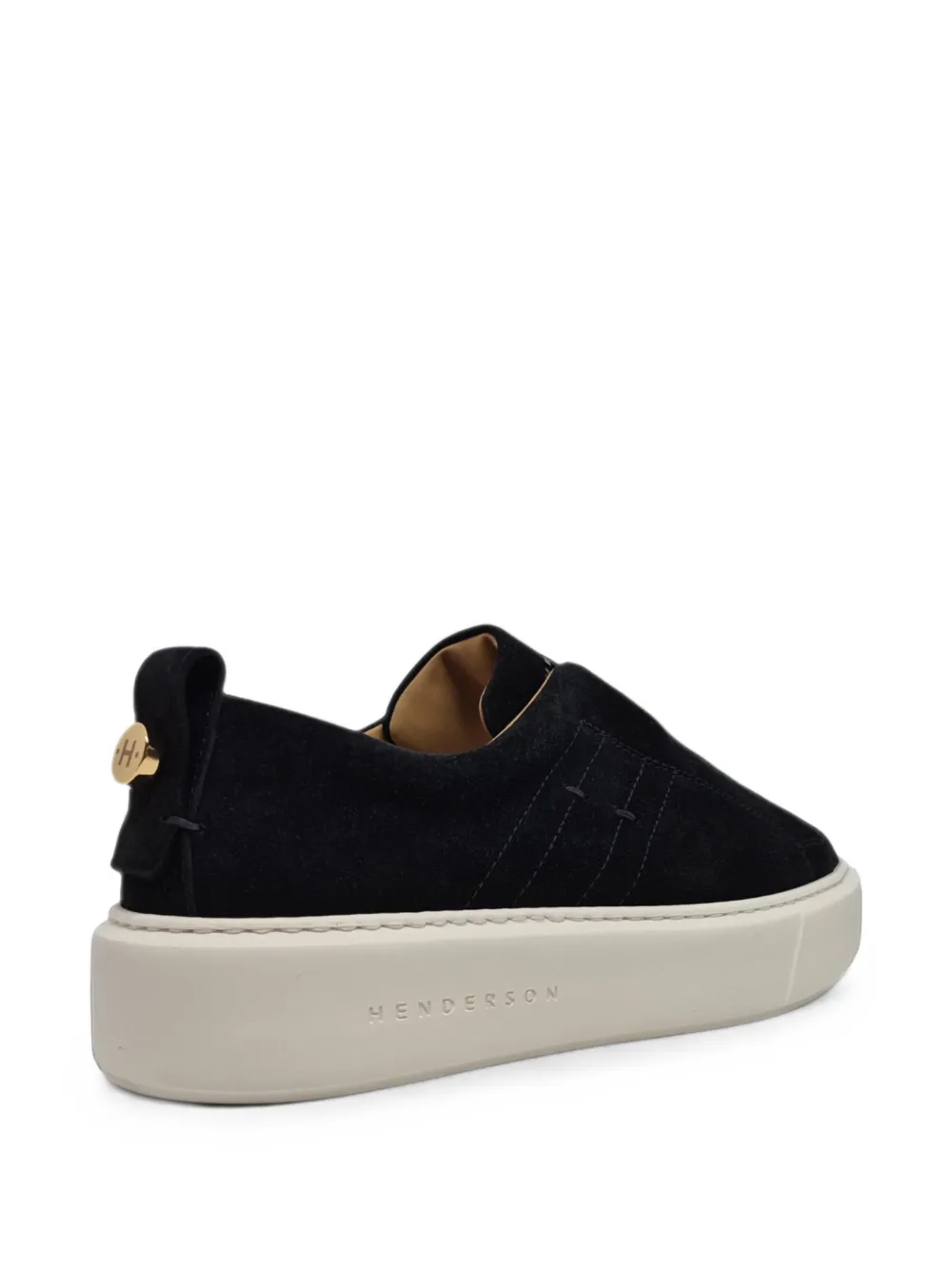 Henderson Baracco slip-on suede sneakers Zwart